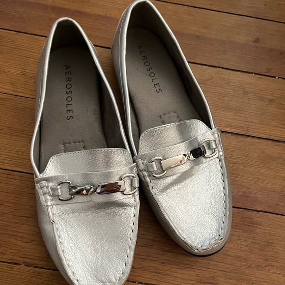 Aerosoles loafers silver sz8 - Picture 5 of 8